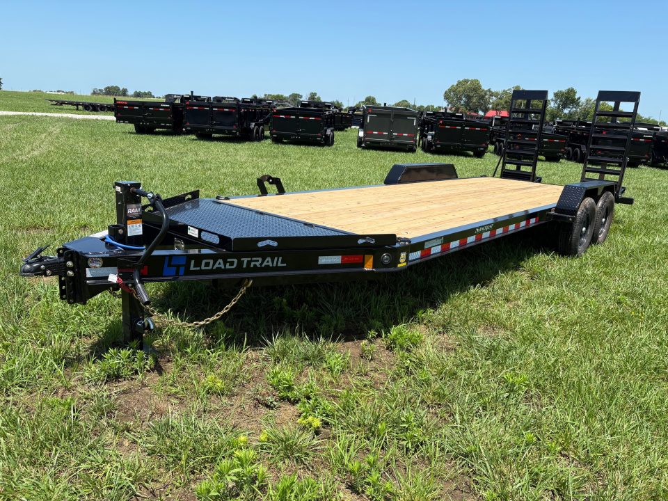 New 2026 Load Trail 83x22 Tandem 14K I-Beam Equipment Trailer W/ Stand Up Ramps