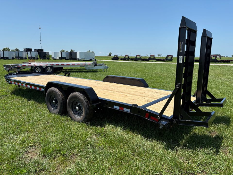 New 2026 Load Trail 83x22 Tandem 14K I-Beam Equipment Trailer W/ Stand Up Ramps