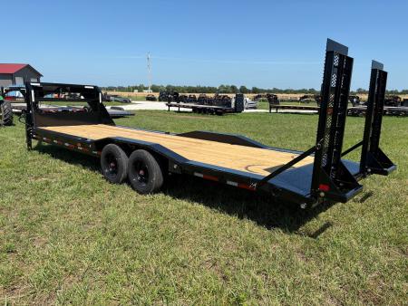 New 2027 MAXX-D 102x26 Tandem 18K GN Equipment Trailer W/ Drive Over Fenders & Stand Up Ramps