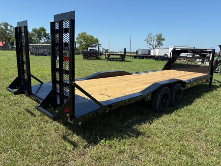 New 2027 MAXX-D 102x26 Tandem 18K GN Equipment Trailer W/ Drive Over Fenders & Stand Up Ramps