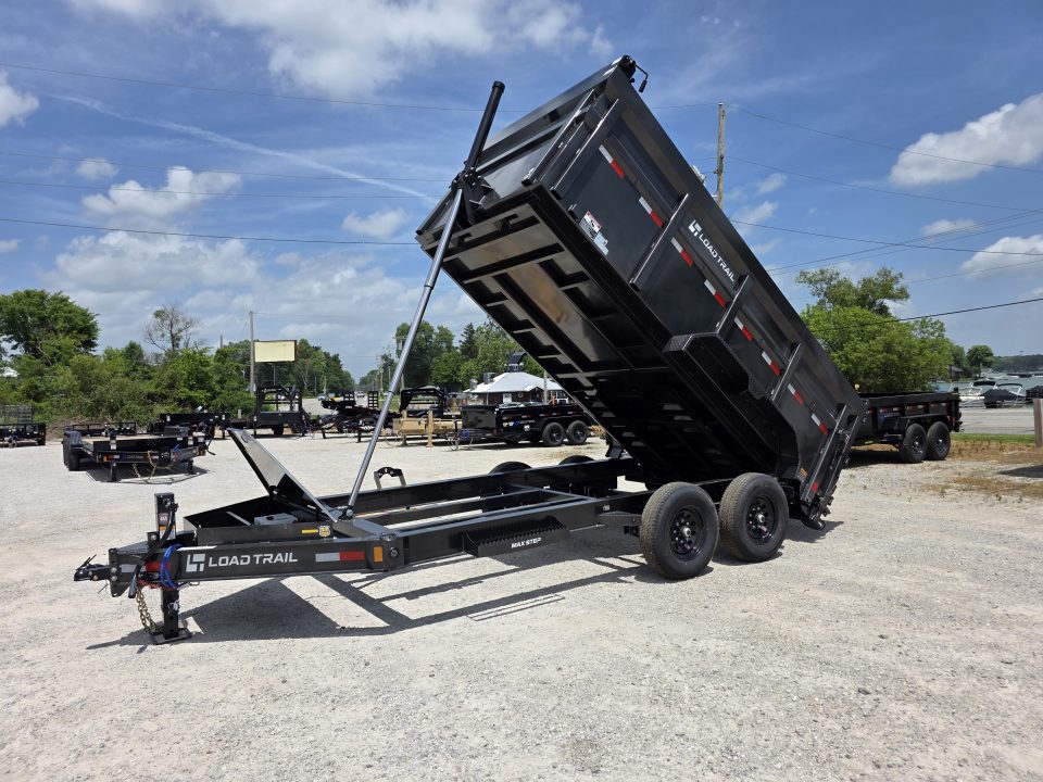 New 2026 Load Trail COMMERCIAL 48" SIDES 7ga FLOOR 83" x 14' TELESCOPIC Tandem Axle Low-Pro 83X14 7X14 Dump Trailer