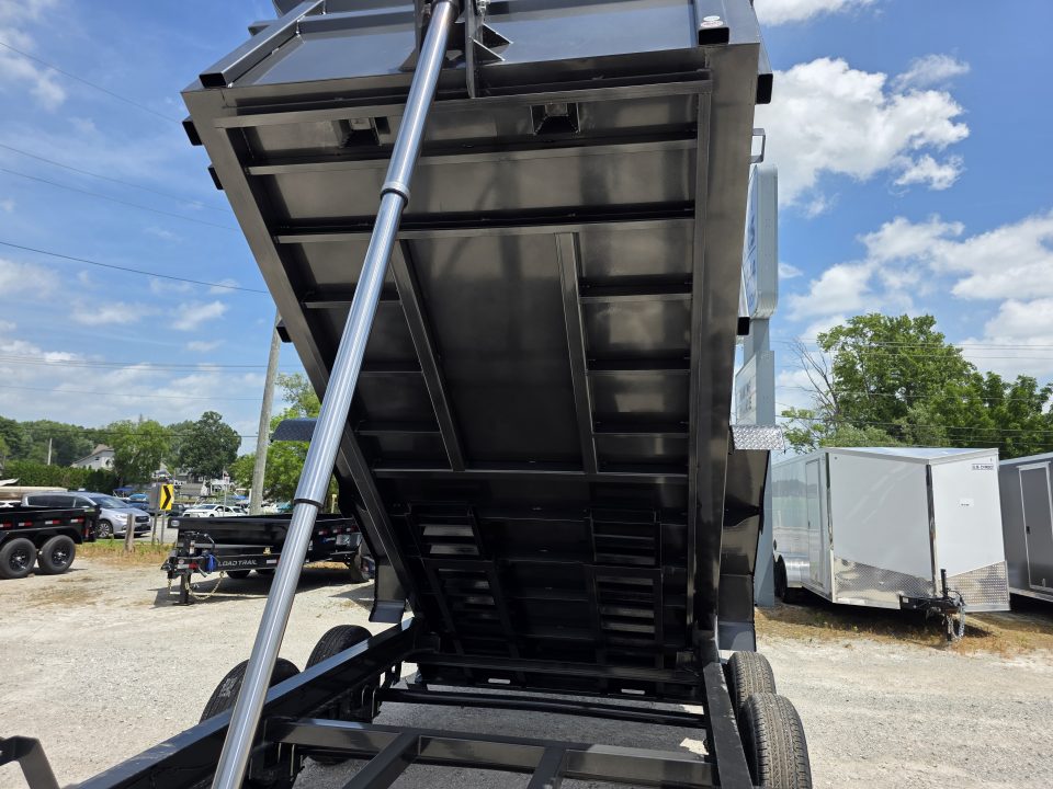 New 2026 Load Trail COMMERCIAL 48" SIDES 7ga FLOOR 83" x 14' TELESCOPIC Tandem Axle Low-Pro 83X14 7X14 Dump Trailer