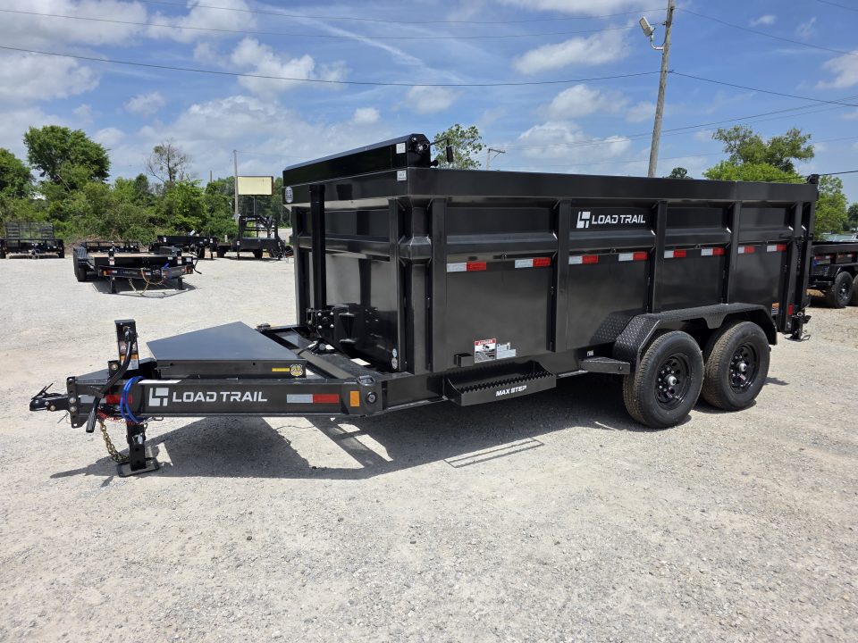 New 2026 Load Trail COMMERCIAL 48" SIDES 7ga FLOOR 83" x 14' TELESCOPIC Tandem Axle Low-Pro 83X14 7X14 Dump Trailer
