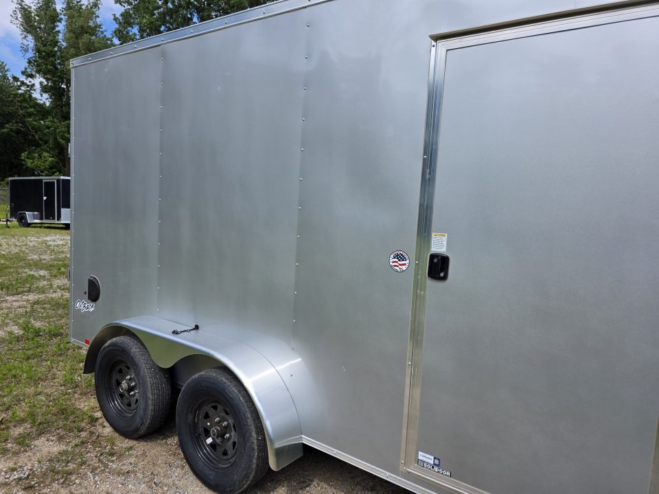 New 2026 Look Trailers 7X14 7' INSIDE RAMP DOOR 80" REAR OPENING 7 X 14 Cargo / Enclosed Trailer