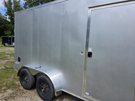 New 2026 Look Trailers 7X14 7' INSIDE RAMP DOOR 80" REAR OPENING 7 X 14 Cargo / Enclosed Trailer