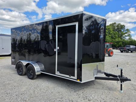 New 2026 Look Trailers 7X16 7' INSIDE RAMP DOOR 80  REAR OPENING 7 X 16 Cargo / Enclosed Trailer