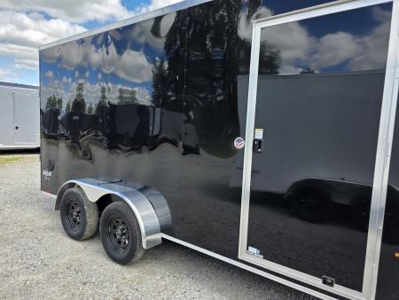 New 2026 Look Trailers 7X16 7' INSIDE RAMP DOOR 80" REAR OPENING 7 X 16 Cargo / Enclosed Trailer