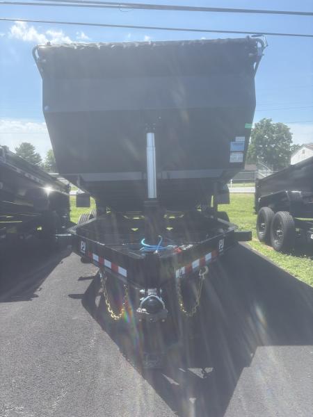 New 2026 PJ Trailers 16' x 83  Low Pro Telescopic w/ 4' Sides Dump Trailer