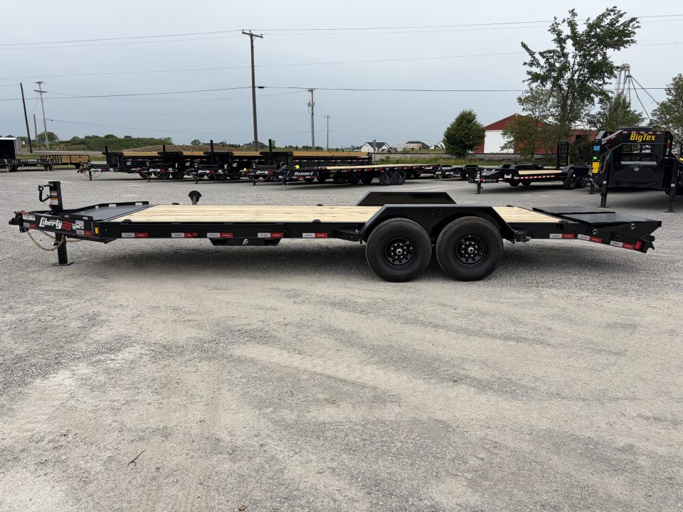 New 2026 Liberty LE14K83X17+3B8BAR (83" x 17' + 3') 15.4K Equipment Trailer w/ Mammoth Ramps
