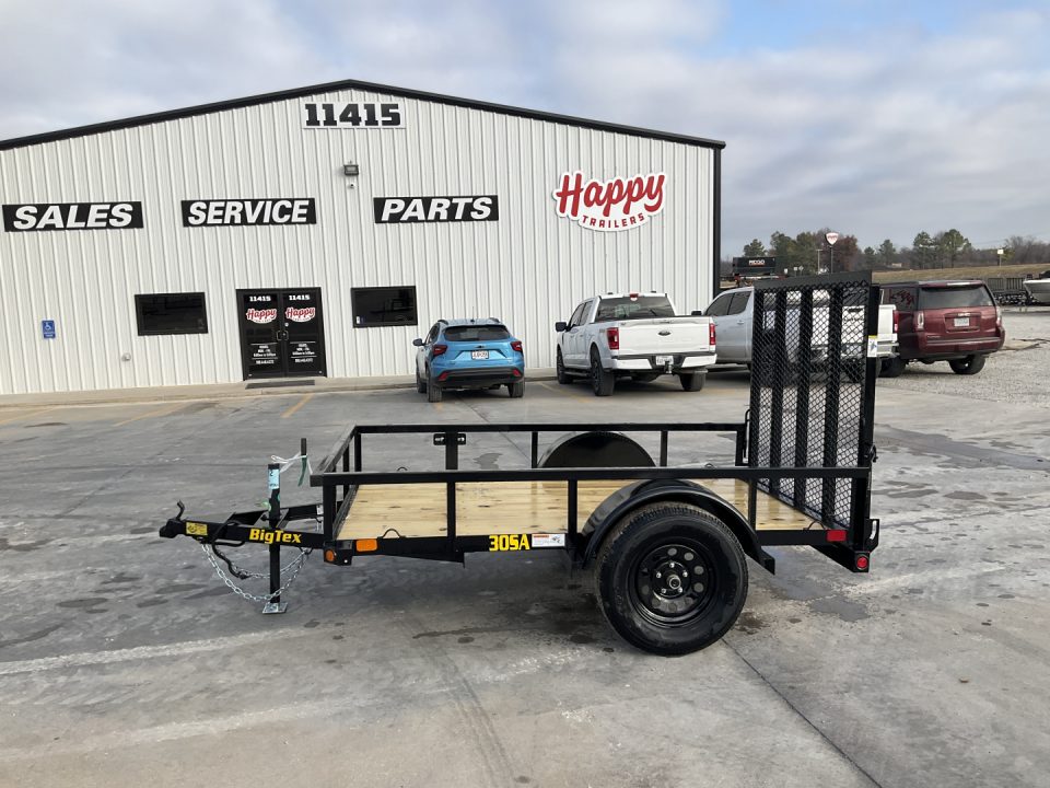 New 2027 Big Tex 60"x8' BP Single Axle Utility Trailer – 30SA