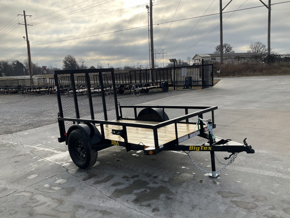 New 2027 Big Tex 60"x8' BP Single Axle Utility Trailer – 30SA