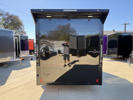 New 2026 New 7x16 TA Screwless Enclosed Trailer | Blackout | Spoiler Package | 7' Interior | .08 Polycor | Dexter Axles | El Paso | 1151