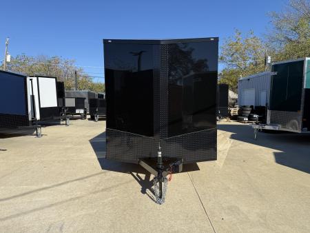 New 2026 New 7x16 TA Screwless Enclosed Trailer | Blackout | Spoiler Package | 7' Interior | .08 Polycor | Dexter Axles | El Paso | 1151