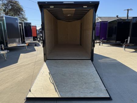 New 2026 New 7x16 TA Screwless Enclosed Trailer | Blackout | Spoiler Package | 7' Interior | .08 Polycor | Dexter Axles | El Paso | 1151