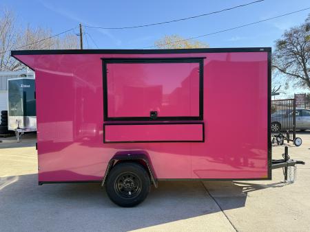 New 2026 New 6x12 SA Screwless Enclosed Vending Trailer | Blackout | Spoiler Package | .08 Polycor | Dexter Axle | El Paso | 1152