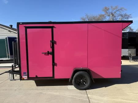 New 2026 New 6x12 SA Screwless Enclosed Vending Trailer | Blackout | Spoiler Package | .08 Polycor | Dexter Axle | El Paso | 1152