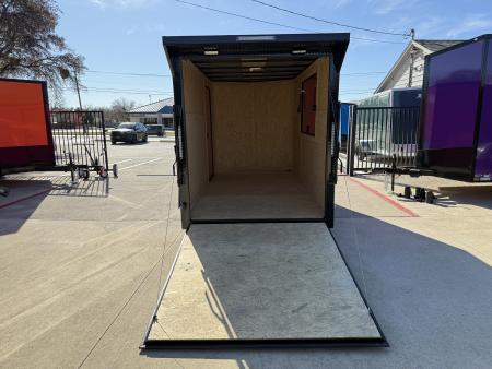 New 2026 New 6x12 SA Screwless Enclosed Vending Trailer | Blackout | Spoiler Package | .08 Polycor | Dexter Axle | El Paso | 1152
