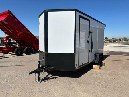New 2026 New 6x12 SA Screwless Enclosed Vending Trailer | Blackout | Spoiler Package | .08 Polycor | Dexter Axle | El Paso | 1153