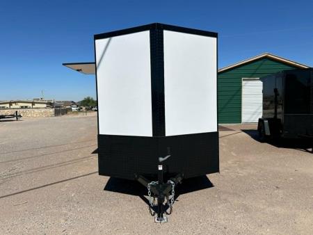 New 2026 New 6x12 SA Screwless Enclosed Vending Trailer | Blackout | Spoiler Package | .08 Polycor | Dexter Axle | El Paso | 1153