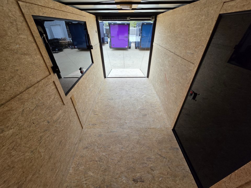 New 2026 New 6x12 SA Screwless Enclosed Vending Trailer | Blackout | Spoiler Package | .08 Polycor | Dexter Axle | El Paso | 1154