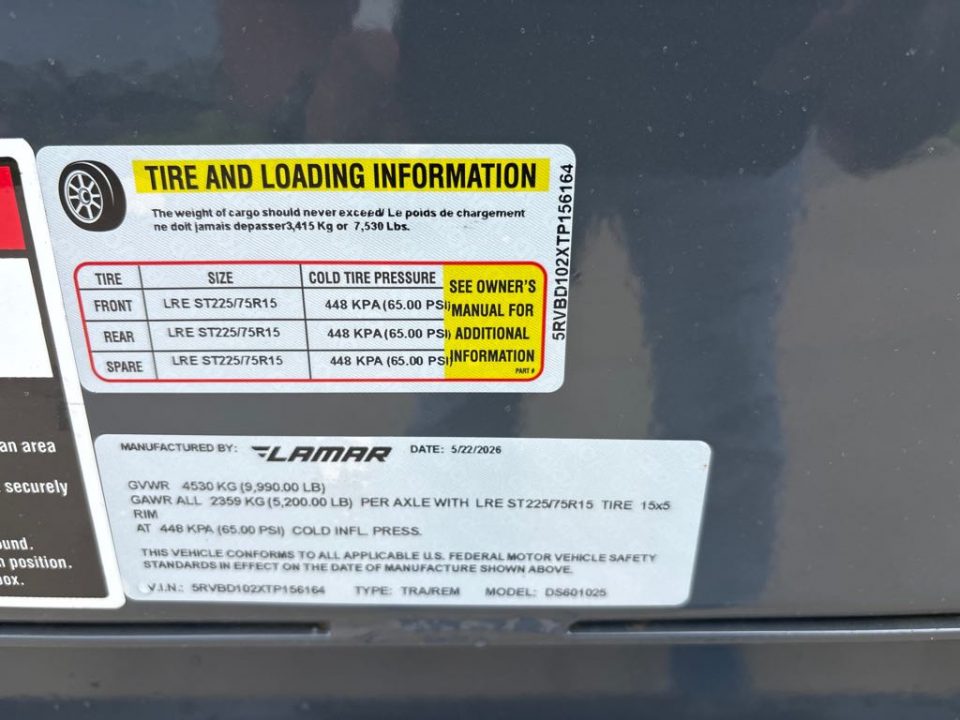 New 2026 Lamar Trailers DS601025 Dump Trailer