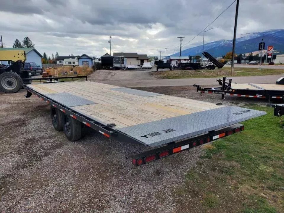 New 2027 Iron Bull 102"x24' 14K Deckover Tilt Trailer