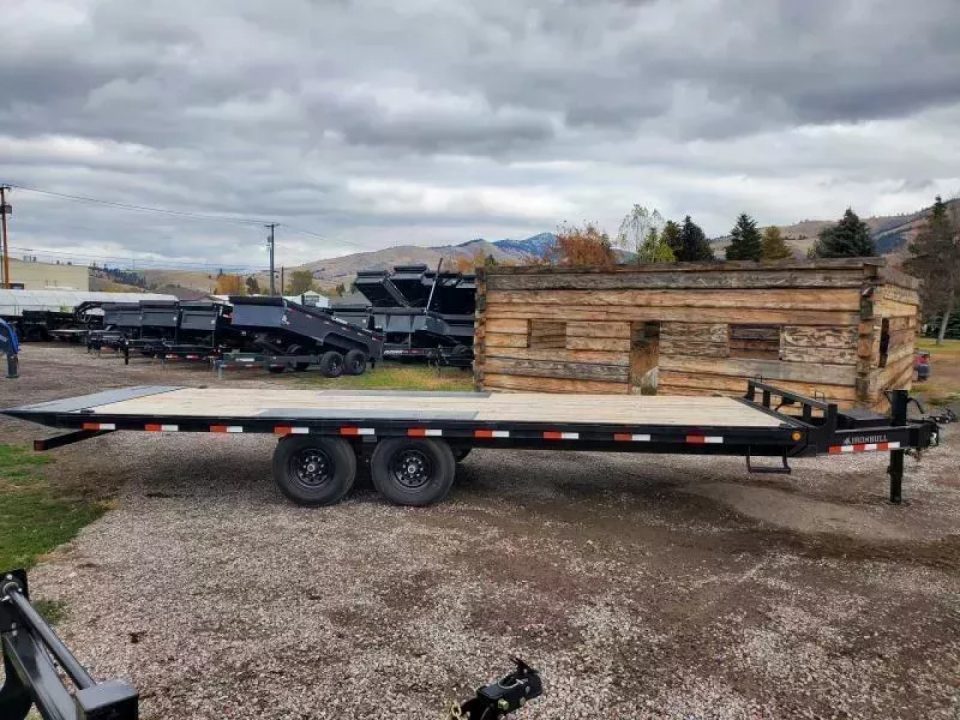 New 2027 Iron Bull 102"x24' 14K Deckover Tilt Trailer
