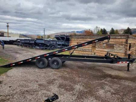 New 2027 Iron Bull 102"x24' 14K Deckover Tilt Trailer
