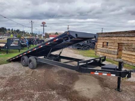 New 2027 Iron Bull 102 x24' 14K Deckover Tilt Trailer