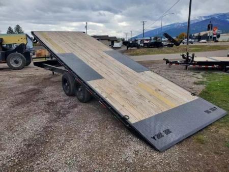 New 2027 Iron Bull 102"x24' 14K Deckover Tilt Trailer