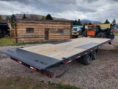 New 2027 Iron Bull 102"x24' 14K Deckover Tilt Trailer