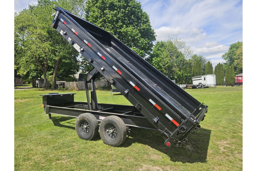 New 2026 Iron Bull Dump Trailers 8x16' Deckover Dump Trailer 14000# GVW DDP9616072