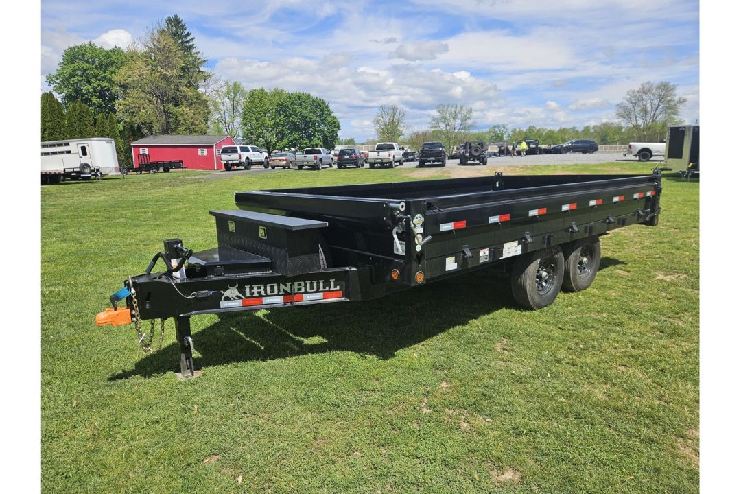 New 2026 Iron Bull Dump Trailers 8x16' Deckover Dump Trailer 14000# GVW DDP9616072