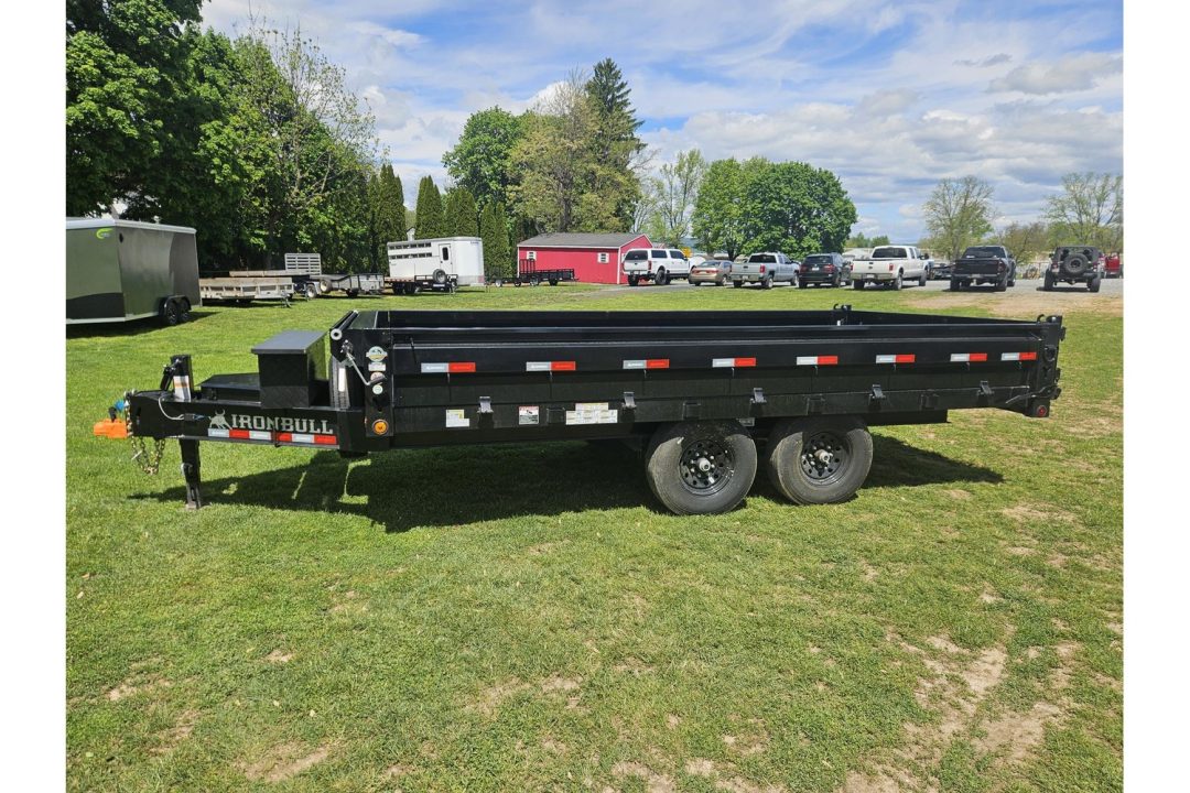 New 2026 Iron Bull Dump Trailers 8x16' Deckover Dump Trailer 14000# GVW DDP9616072