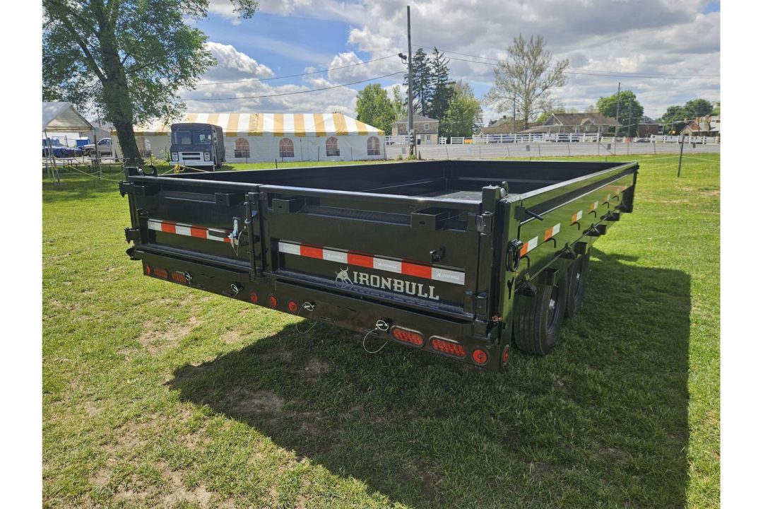 New 2026 Iron Bull Dump Trailers 8x16' Deckover Dump Trailer 14000# GVW DDP9616072