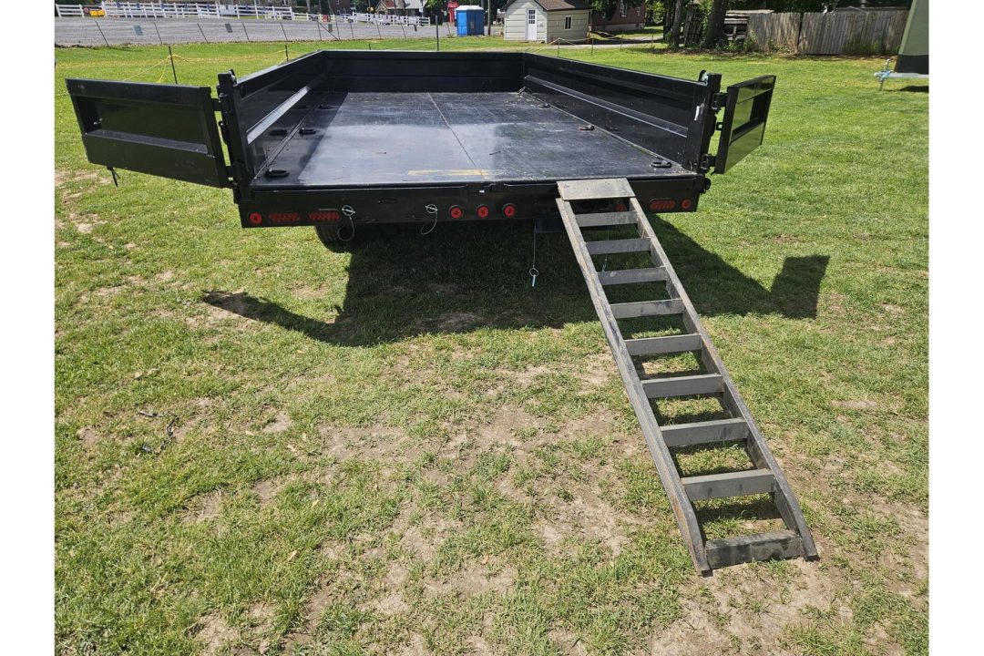 New 2026 Iron Bull Dump Trailers 8x16' Deckover Dump Trailer 14000# GVW DDP9616072