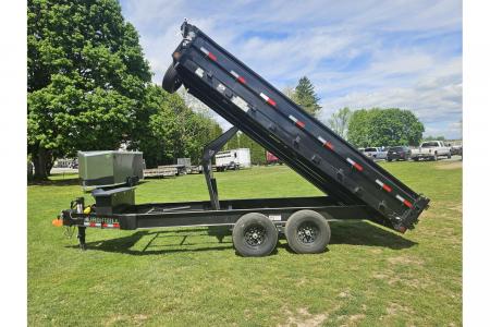 New 2026 Iron Bull Dump Trailers 8x16' Deckover Dump Trailer 14000# GVW DDP9616072