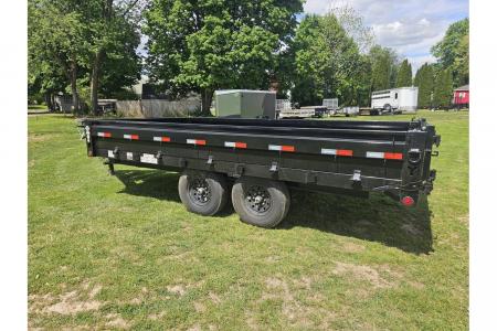 New 2026 Iron Bull Dump Trailers 8x16' Deckover Dump Trailer 14000# GVW DDP9616072