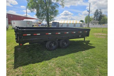 New 2026 Iron Bull Dump Trailers 8x16' Deckover Dump Trailer 14000# GVW DDP9616072