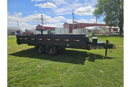 New 2026 Iron Bull Dump Trailers 8x16' Deckover Dump Trailer 14000# GVW DDP9616072