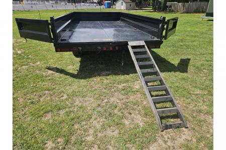 New 2026 Iron Bull Dump Trailers 8x16' Deckover Dump Trailer 14000# GVW DDP9616072