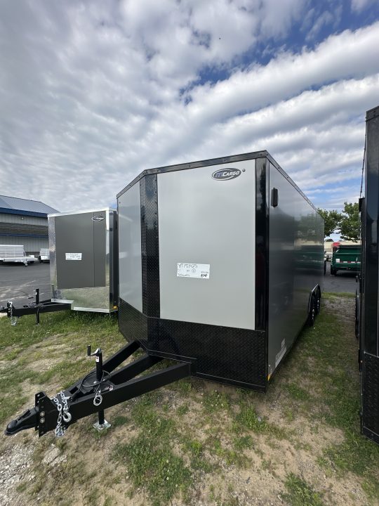 New 2026 ITI Cargo 8.5 X 20 XE Flat Top V-Nose Car Hauler 10K ( Composite Silver/ Black Trim )
