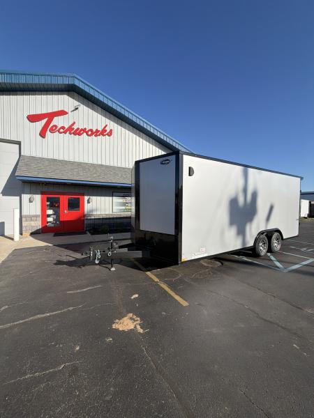 New 2026 ITI Cargo 8.5 X 20 XE Flat Top V-Nose Car Hauler 10K ( Composite Silver/ Black Trim )