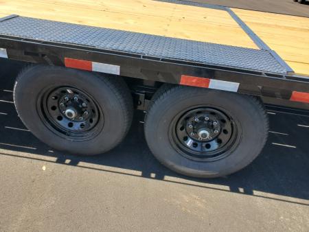 New 2026 Down 2 Earth Trailers 8.5X24 TA 14000 LB GVWR POWER TILT DECK OVER Equipment Trailer