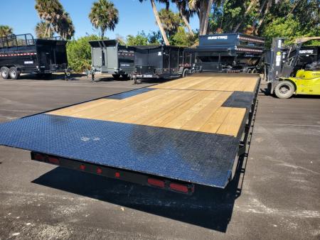 New 2026 Down 2 Earth Trailers 8.5X24 TA 14000 LB GVWR POWER TILT DECK OVER Equipment Trailer