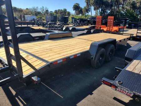 New 2026 Down 2 Earth Trailers 7X24 10K Equipment Trailer WITH STAND UP RAMPS