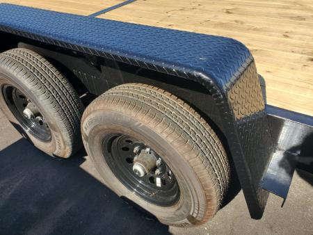 New 2026 Down 2 Earth Trailers 7X24 10K Equipment Trailer WITH STAND UP RAMPS