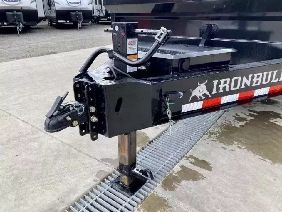 New 2026 Iron Bull Dump Trailers 14000 GVW 8x16' Deckover Dump Trailer 14000# GVW DDP9616072