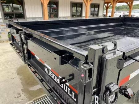 New 2026 Iron Bull Dump Trailers 14000 GVW 8x16' Deckover Dump Trailer 14000# GVW DDP9616072