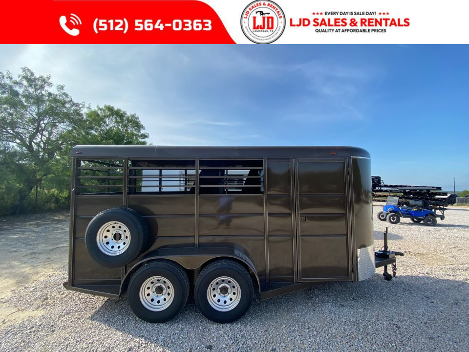 New 2026 Calico - 3 Horse Slant Trailer 6'W x 16' L x6'6"Tall - Mats